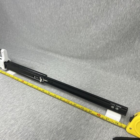 Pull Out Closet Valet Rod Adjustable Sliding Heavy Duty Steel Top Mounted 21.5'' - Picture 6 of 16